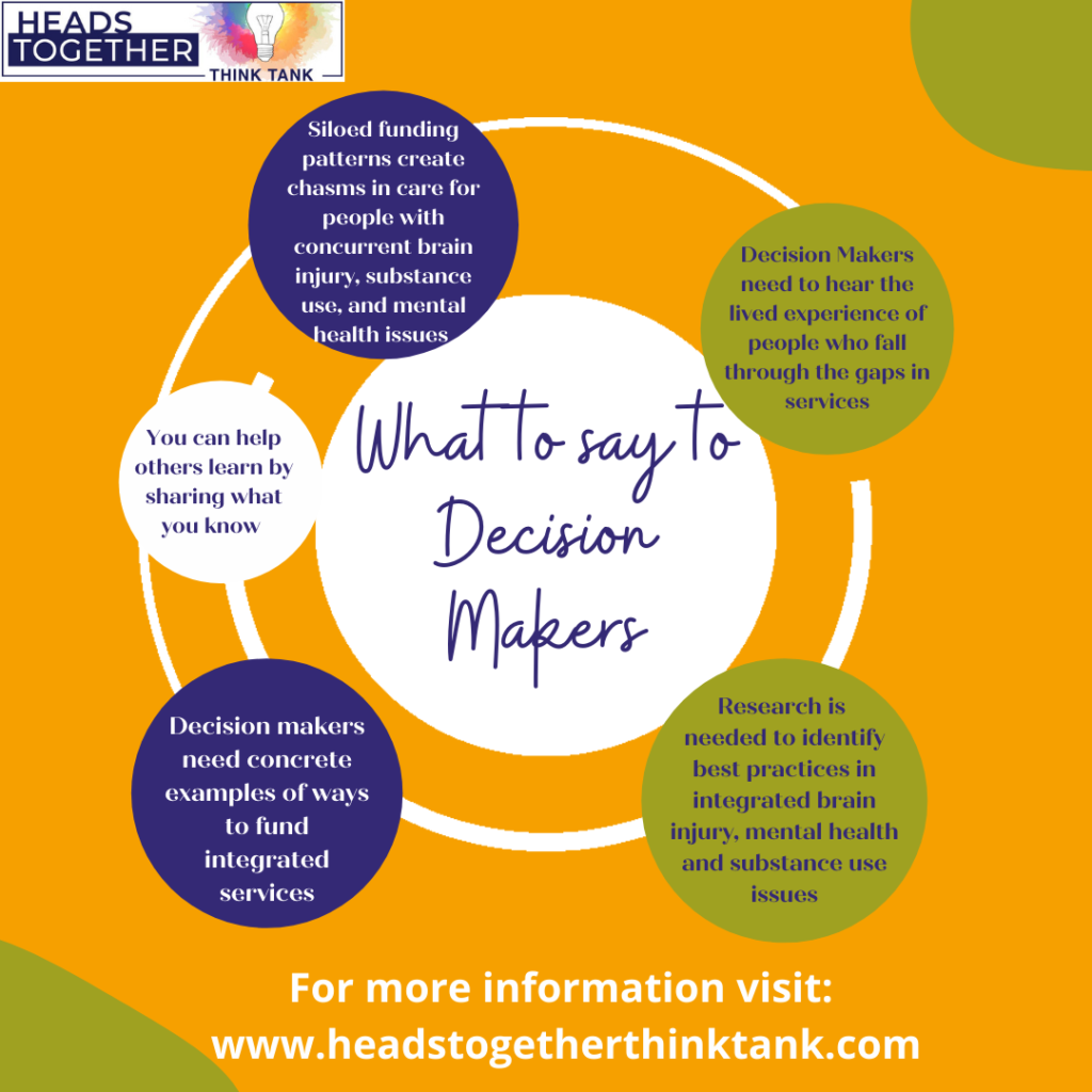 What to say to Decision Makers